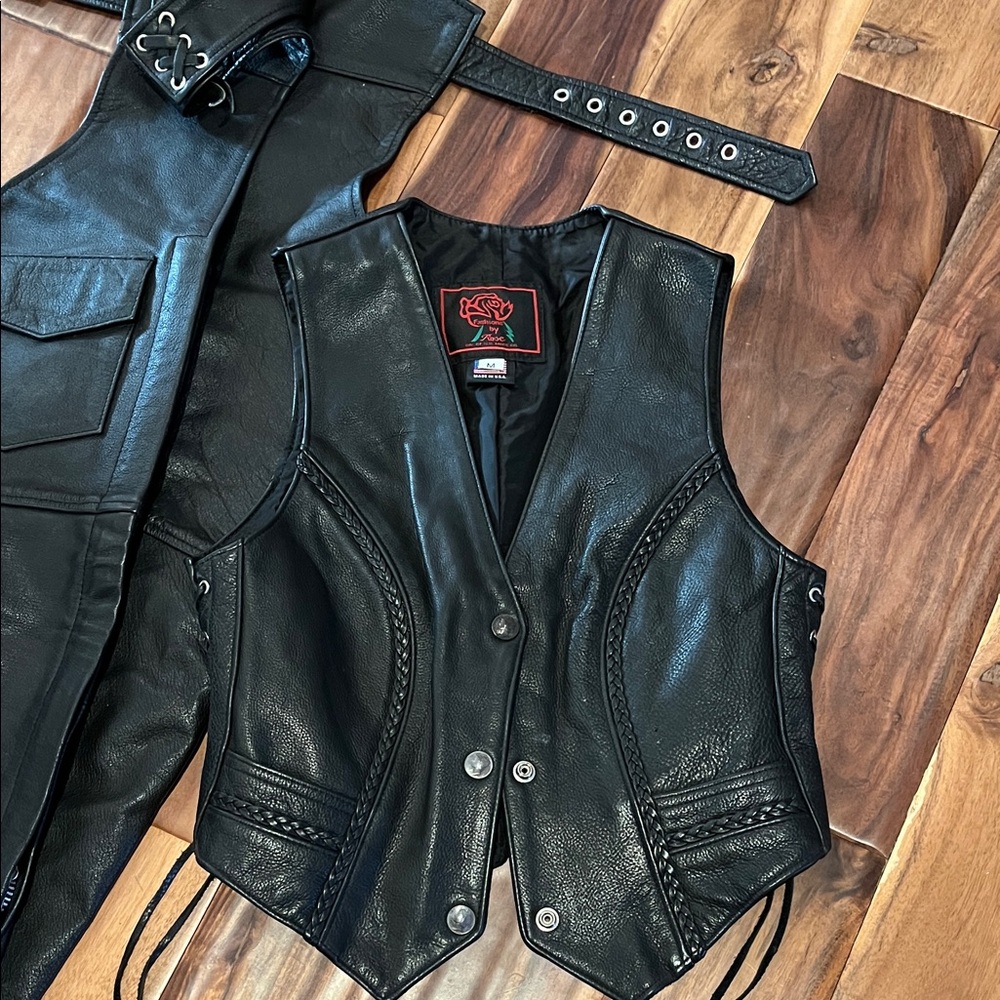 Vintage Ladies Leather Vest